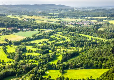 Aerial view of the Bad Driburg golf course