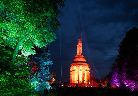 Illuminated Hermann monument
